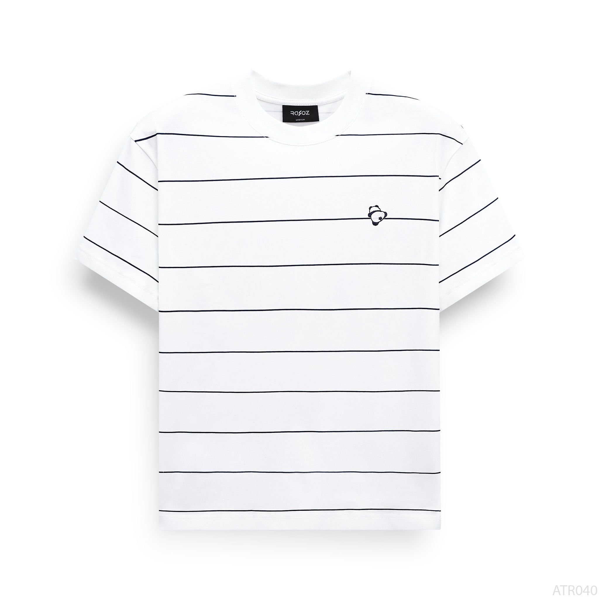  Áo thun RAFOZ stripes thêu gấu - 040 