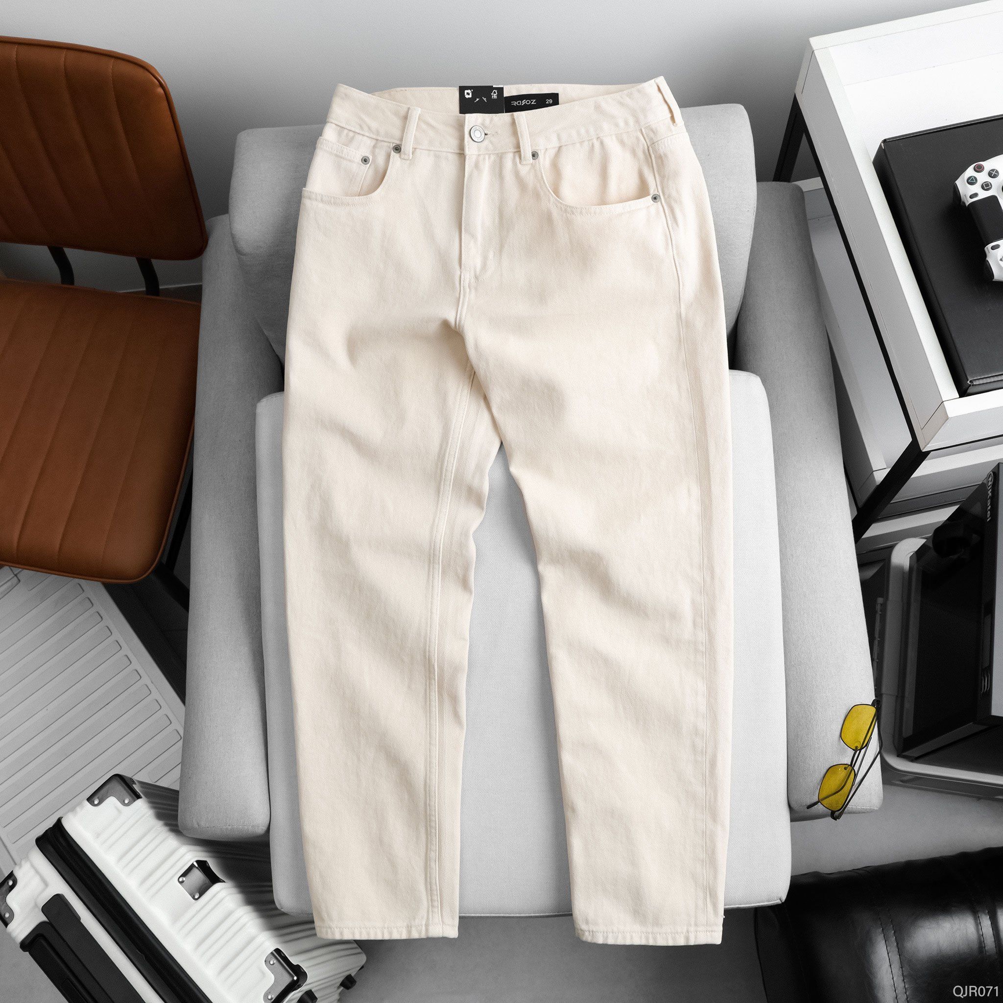  Quần jean Relaxed RAFOZ Cream - 071 