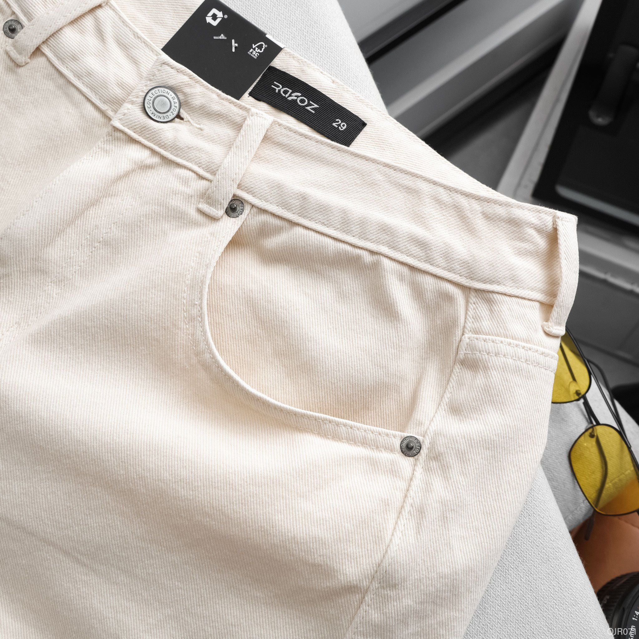  Quần jean Relaxed RAFOZ Cream - 071 