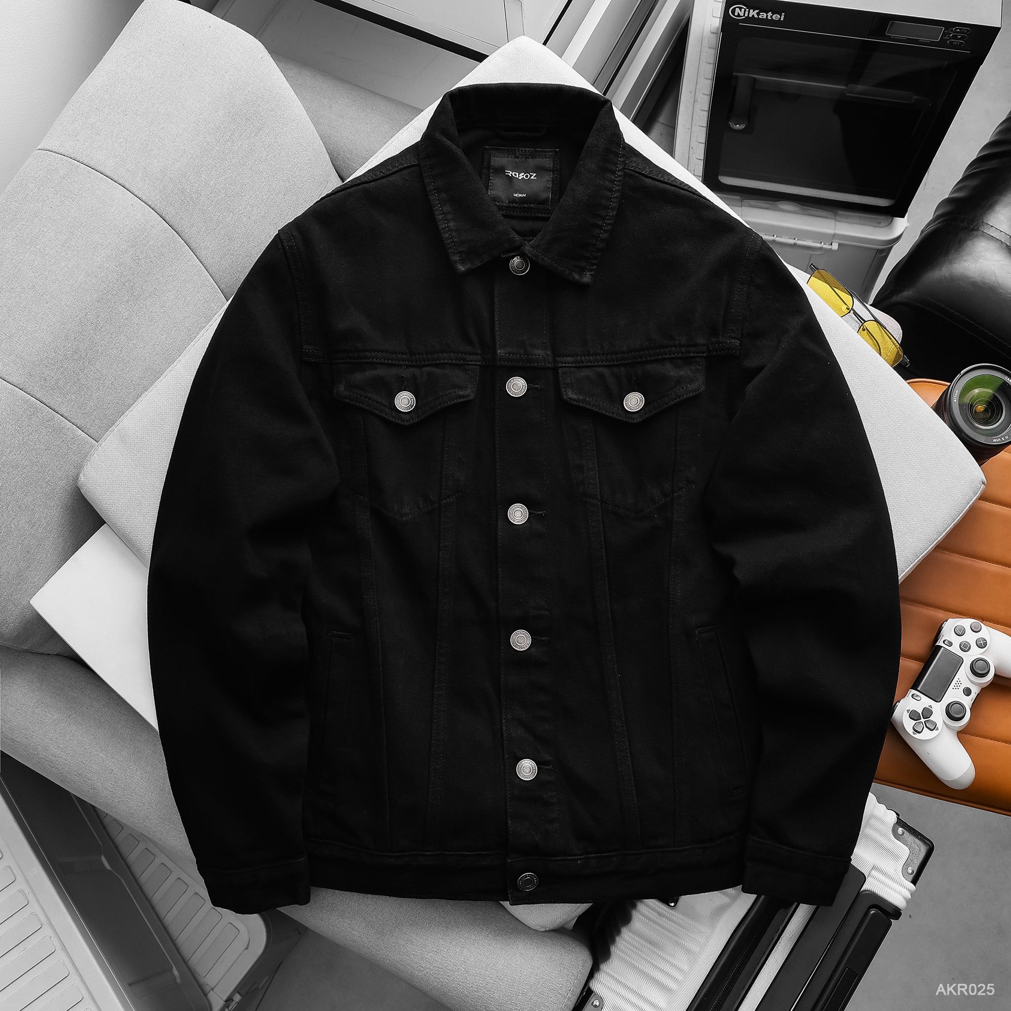  Áo khoác jean RAFOZ basic Black - 025 