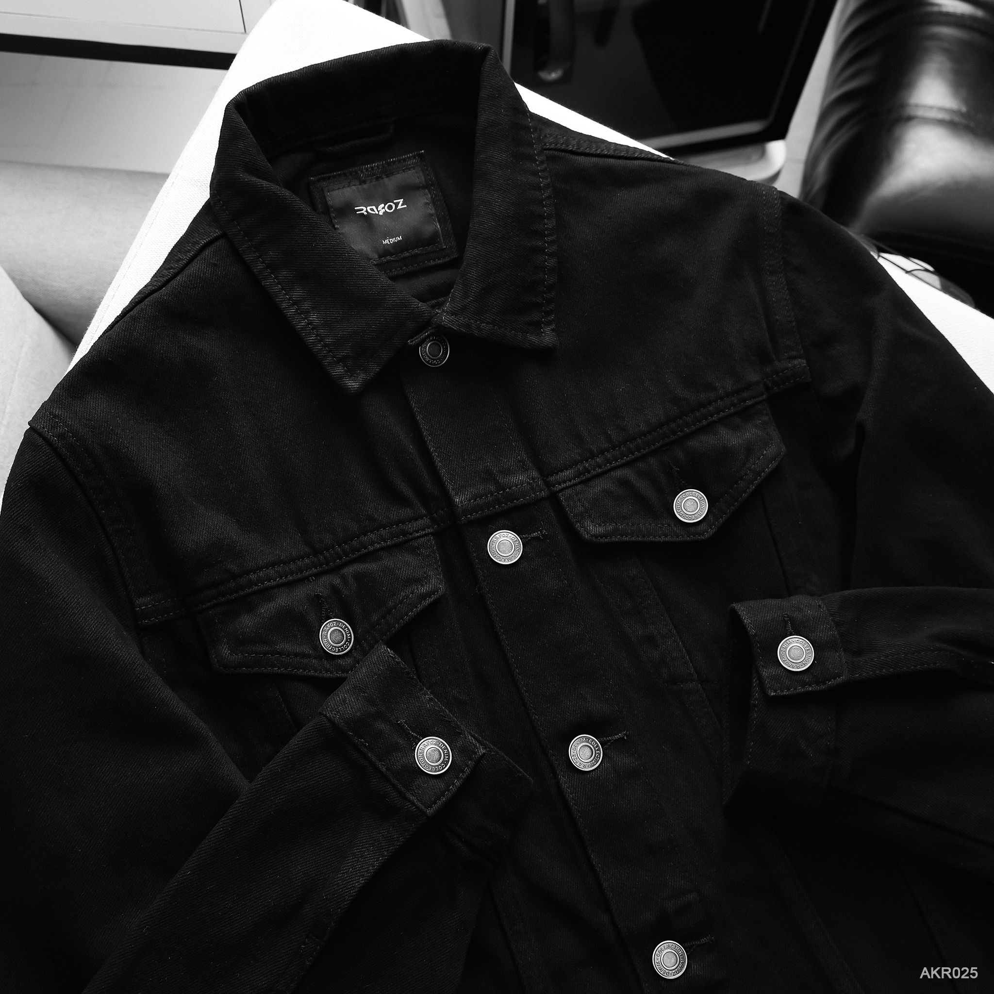  Áo khoác jean RAFOZ basic Black - 025 