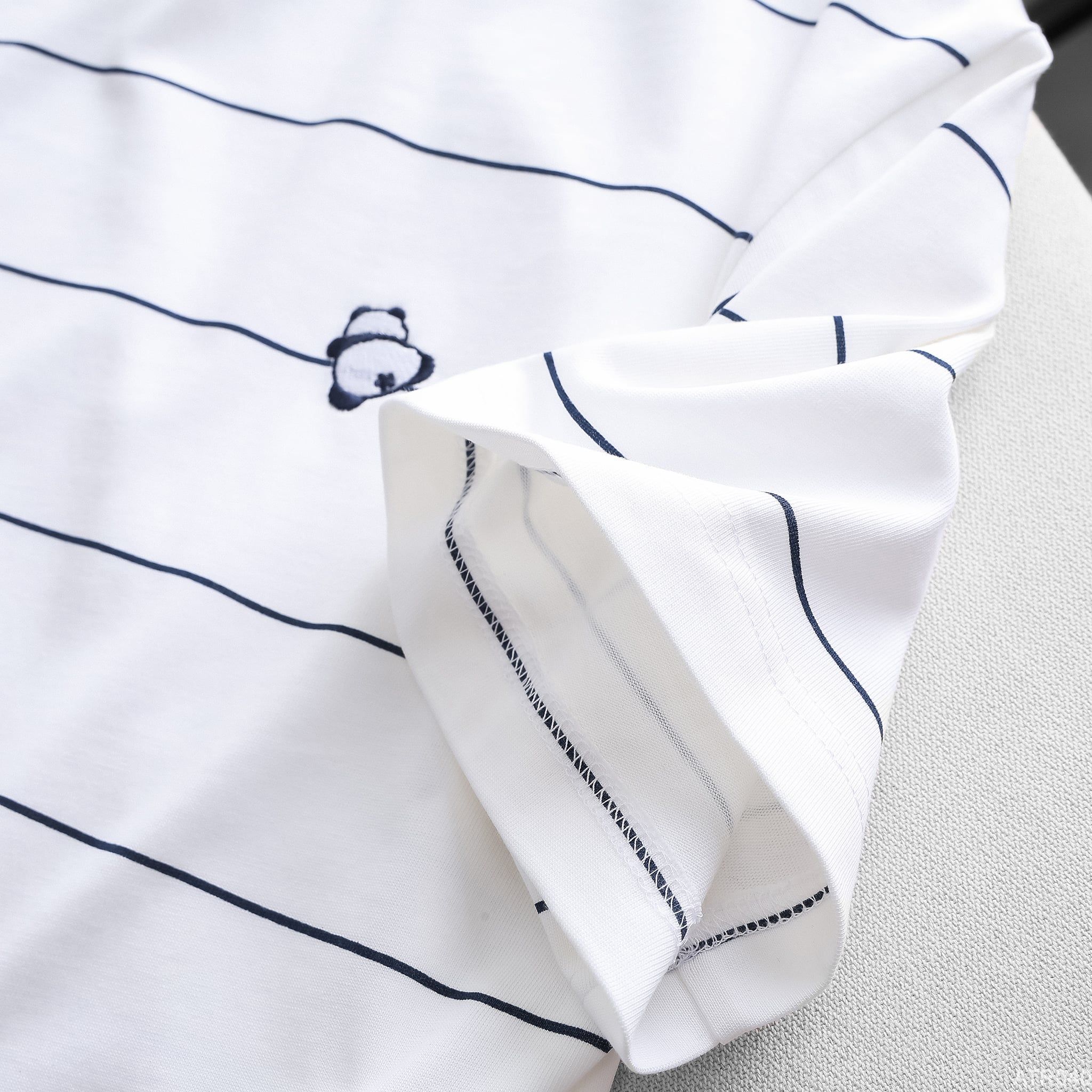  Áo thun RAFOZ stripes thêu gấu - 040 