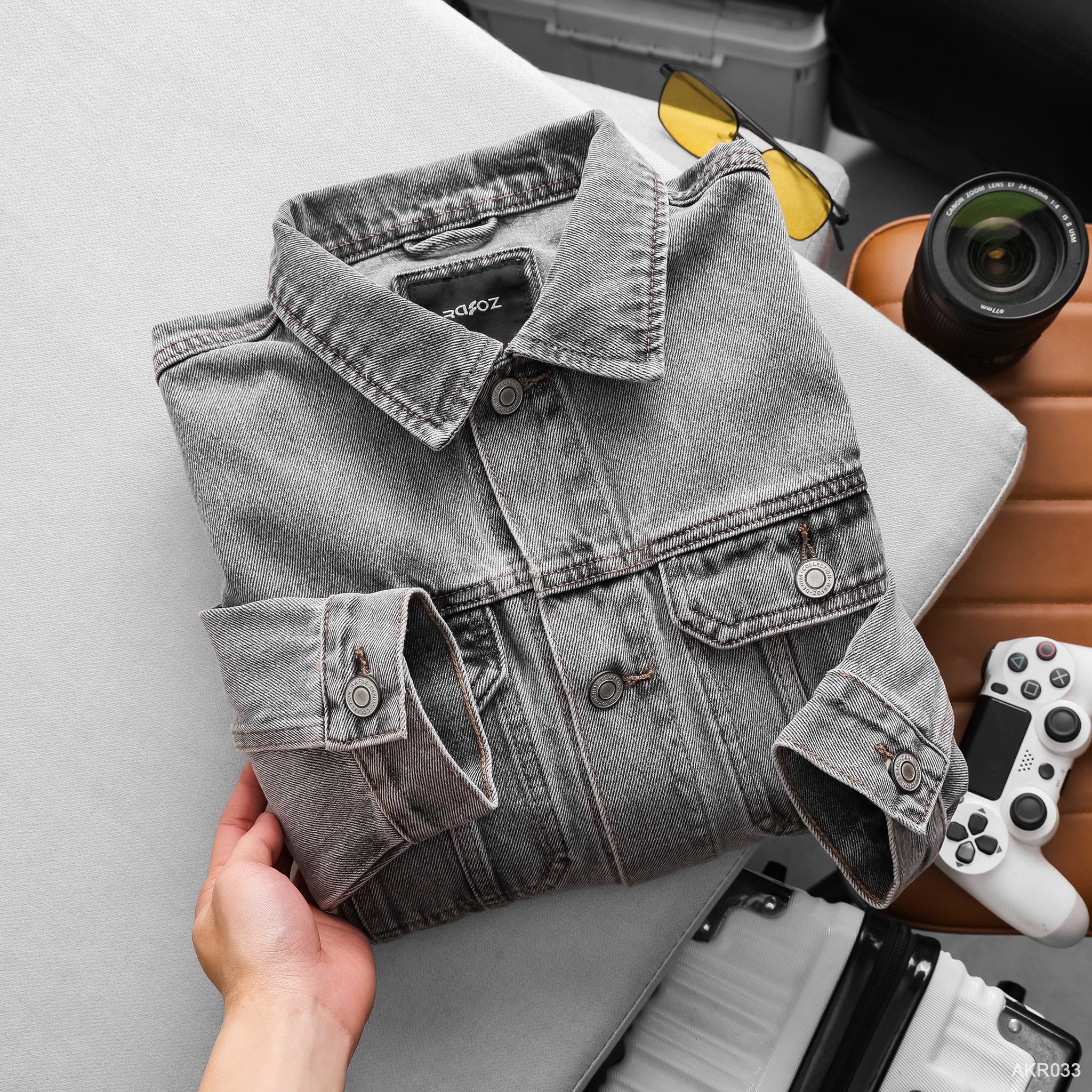  Áo khoác jean RAFOZ Grey wash - 033 