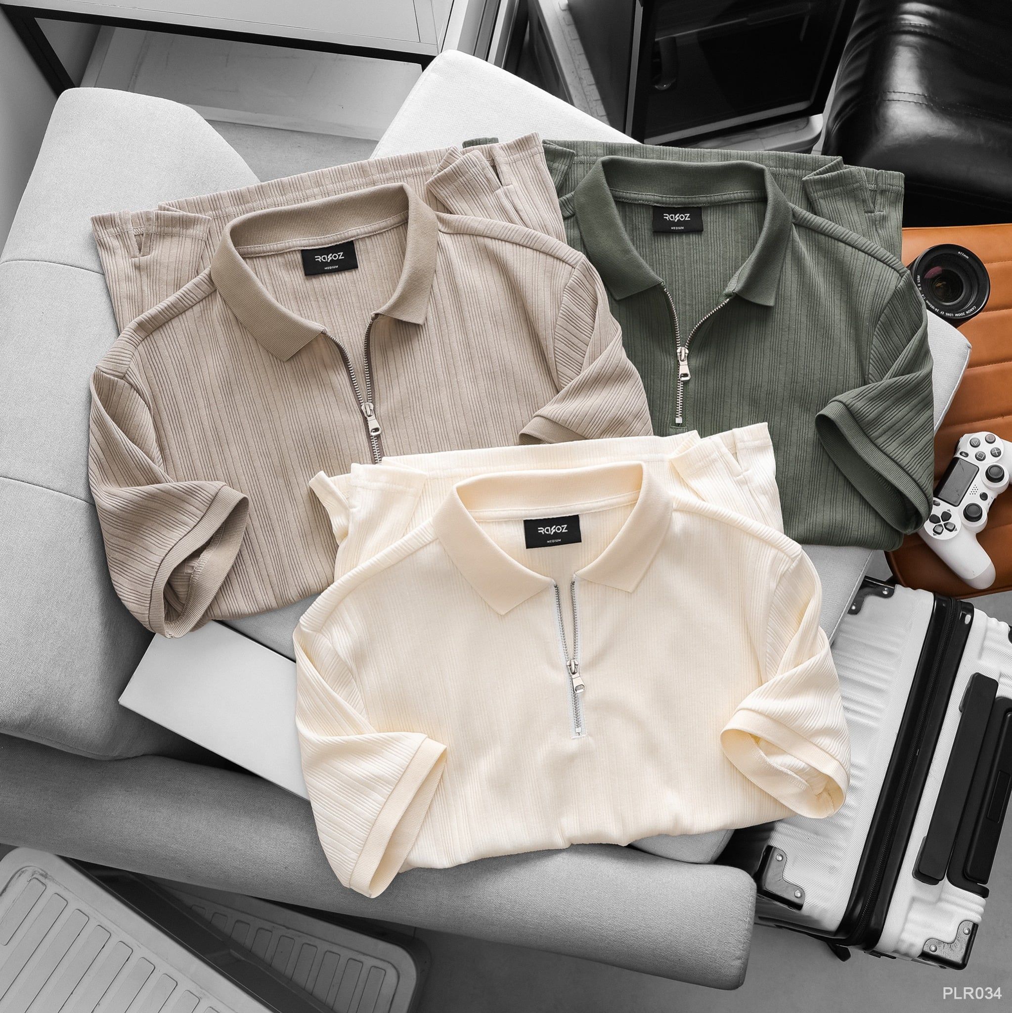  Áo polo RAFOZ trụ Zipper Basic - 034 