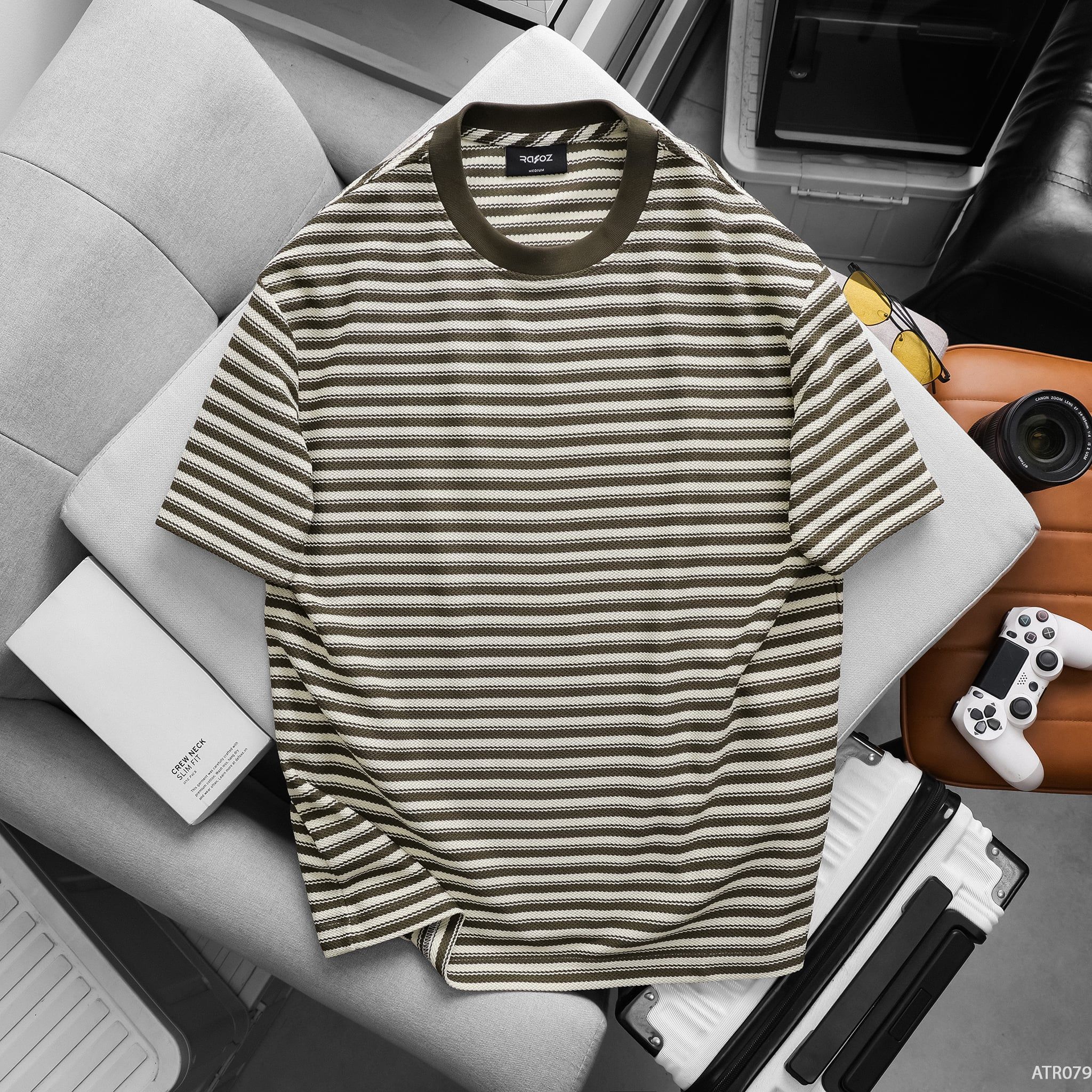  Áo thun RAFOZ Horizontal striped - 079 