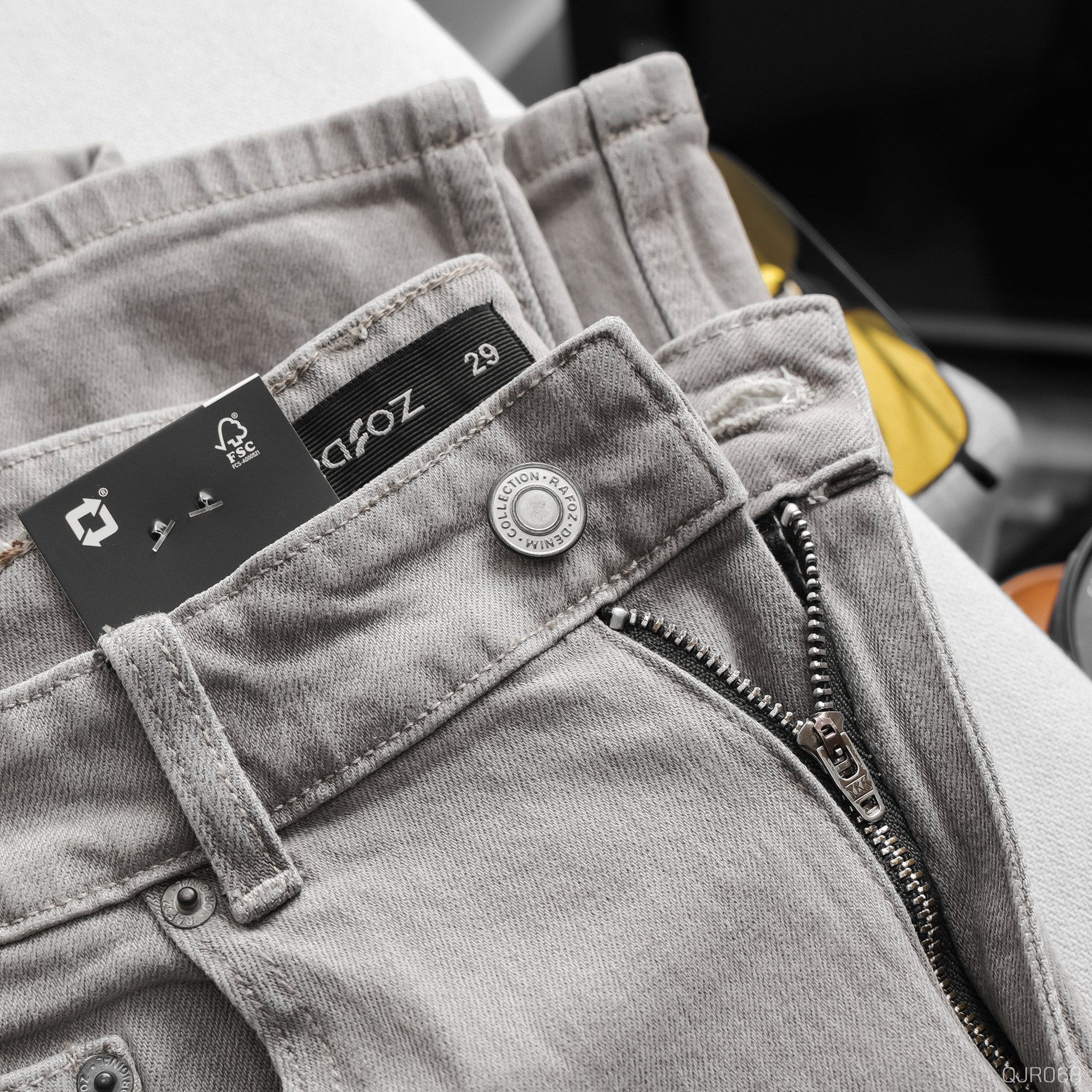  Quần jean relaxed RAFOZ Grey Wash - 068 