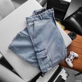 Quần jean cargo RAFOZ Light blue - 082 