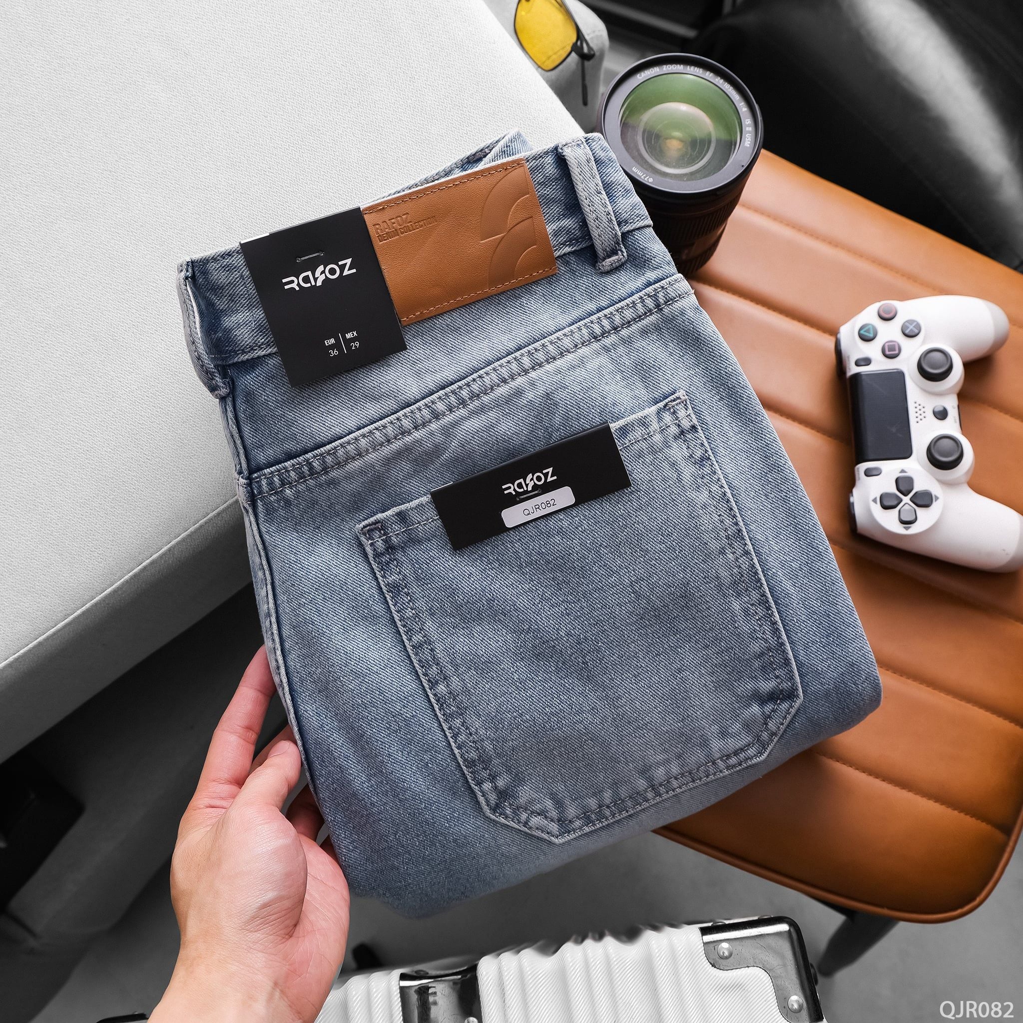  Quần jean cargo RAFOZ Light blue - 082 