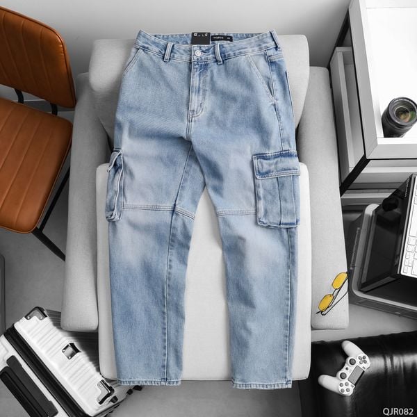  Quần jean cargo Light blue - 082 