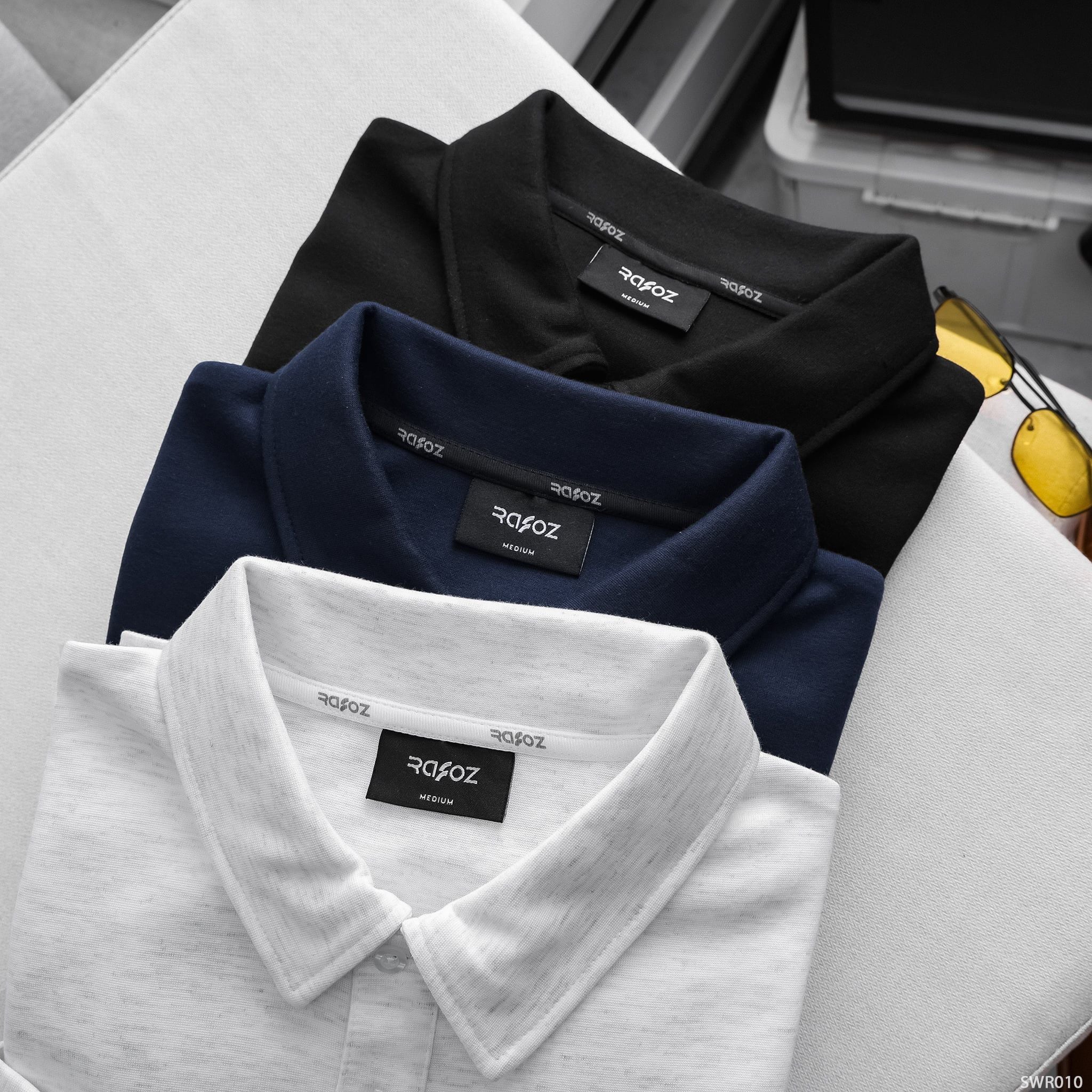  Áo Sweater cổ bẻ Basic - 010 