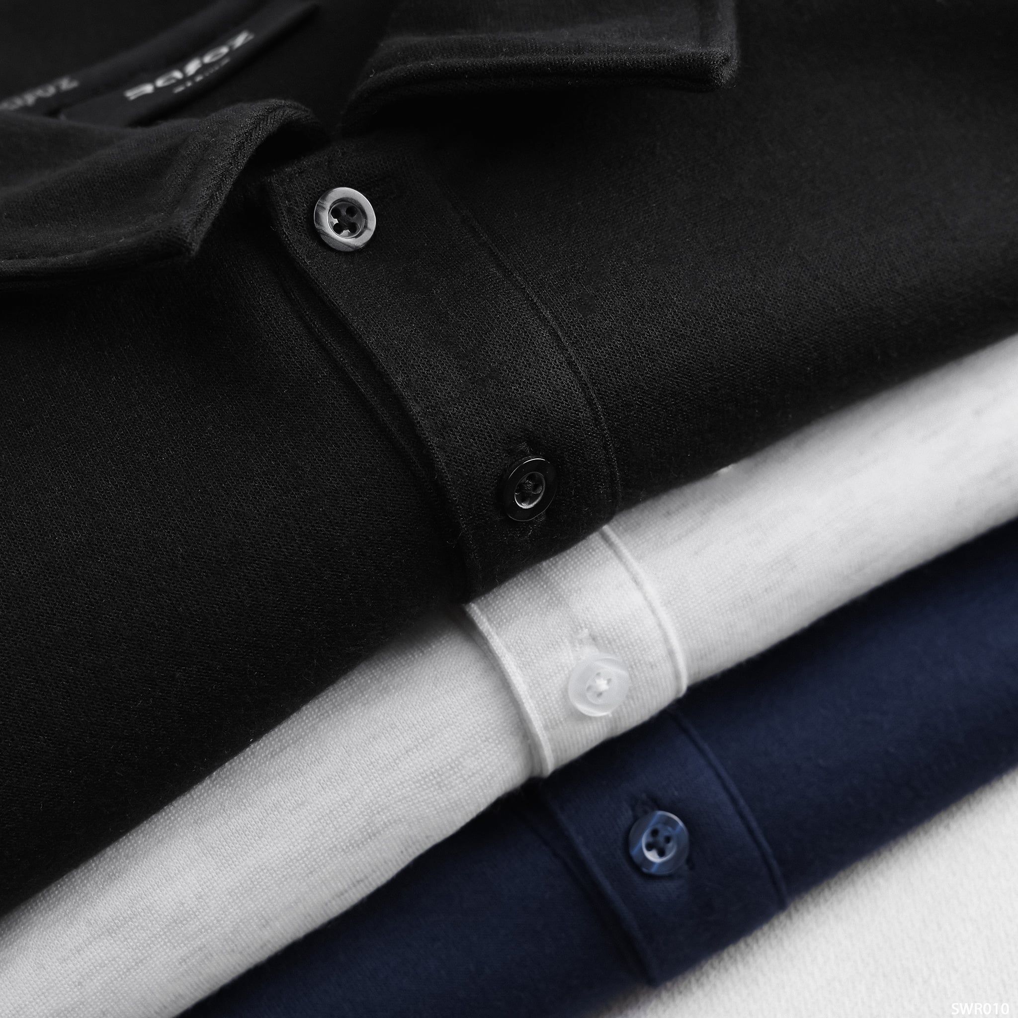  Áo Sweater cổ bẻ Basic - 010 
