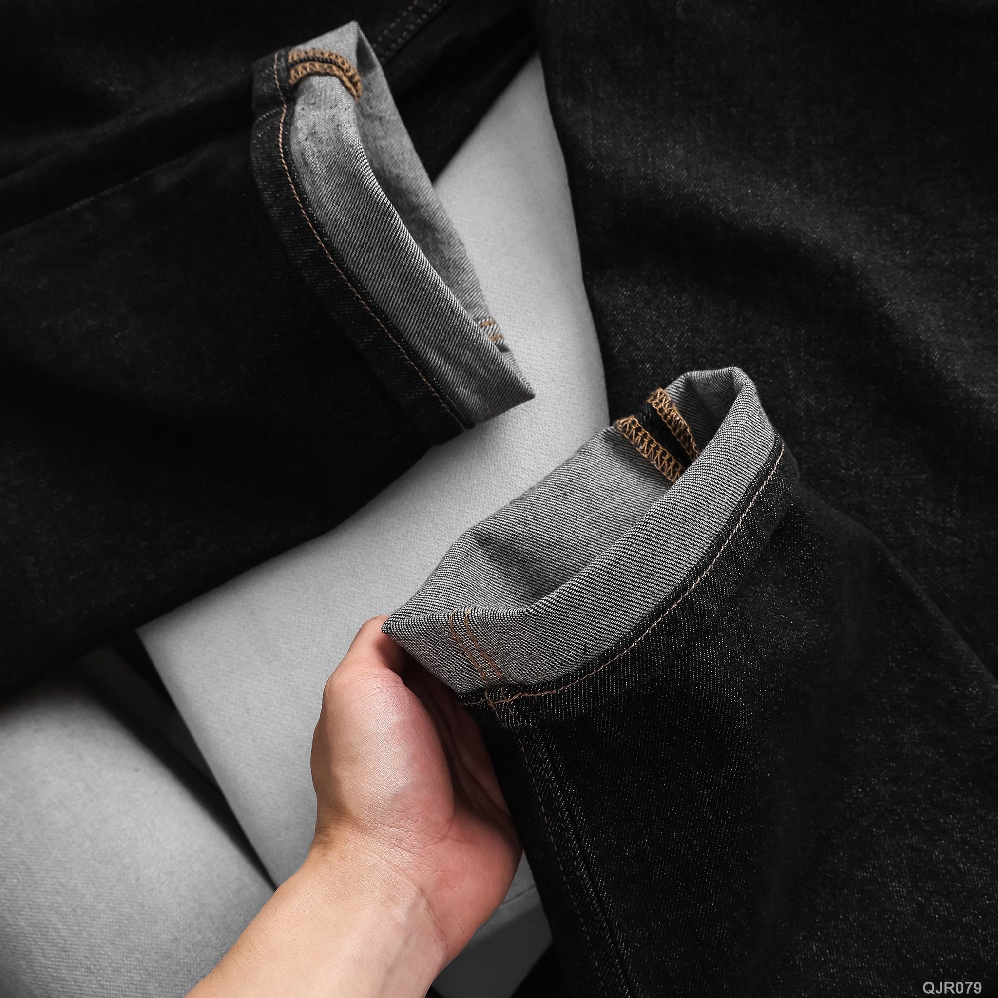  Quần jean relaxed RAFOZ Indigo đen - 079 