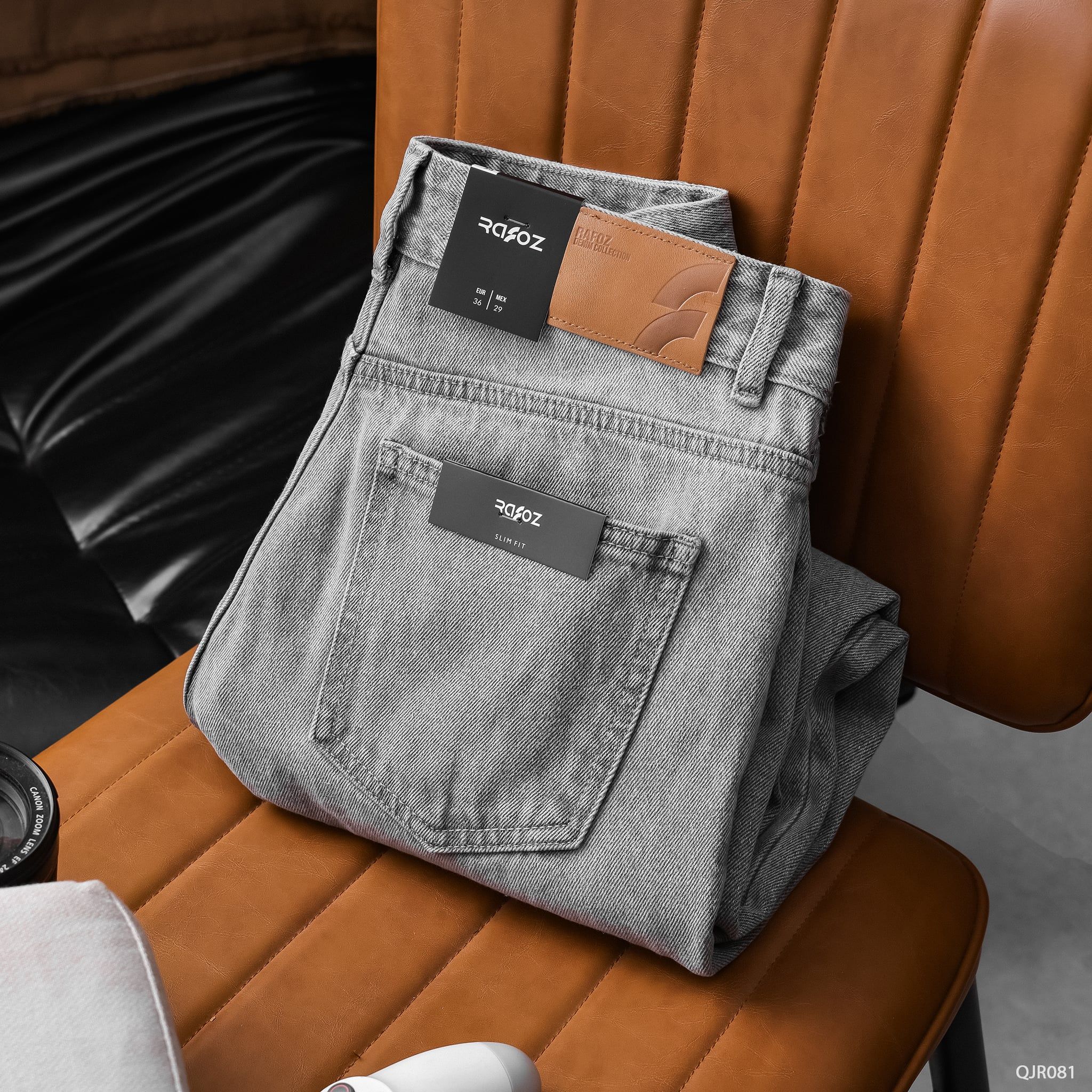  Quần jean relaxed Light grey - 081 