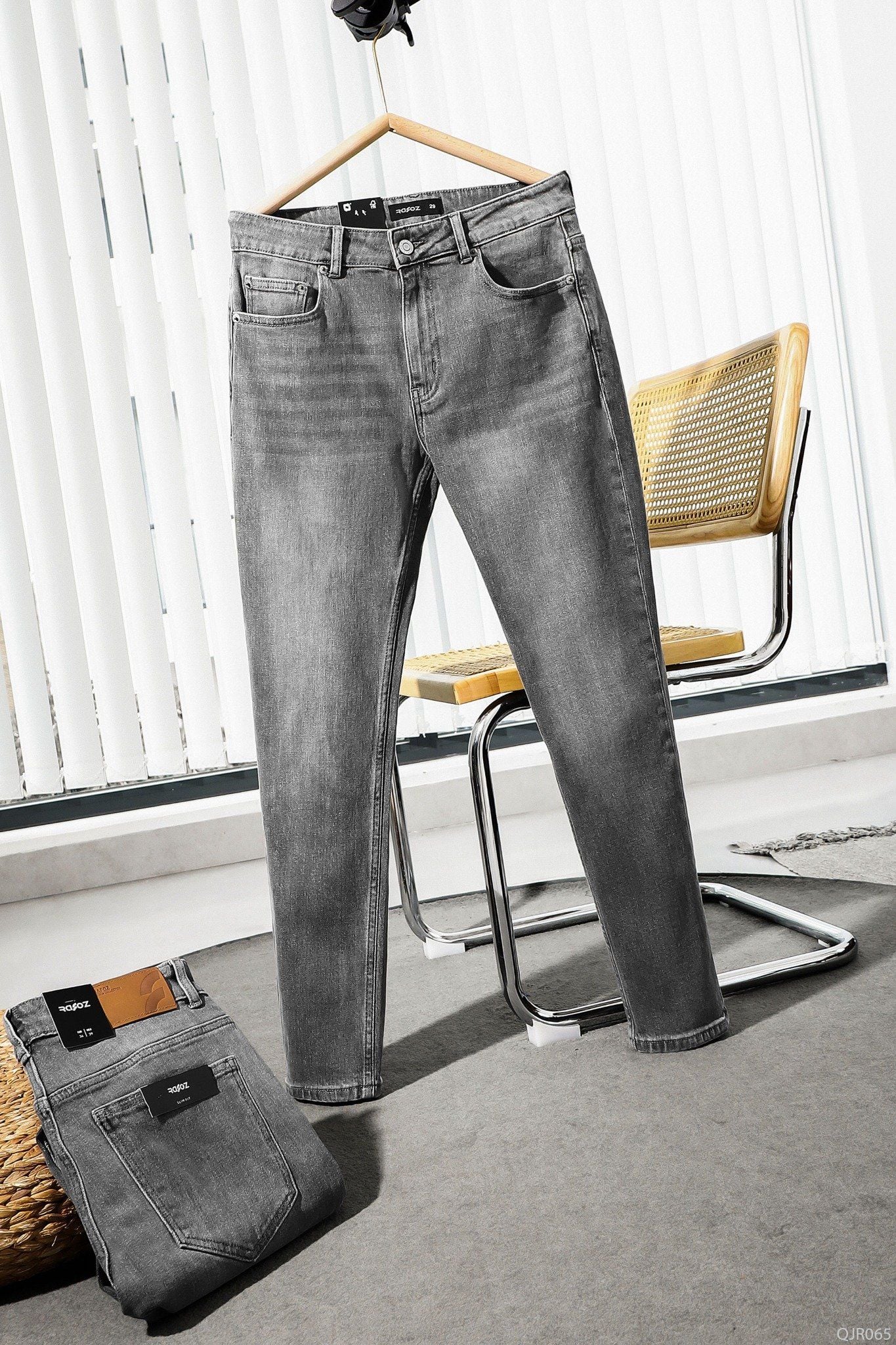  Quần Jean RAFOZ Slimfit Grey Wash - 065 