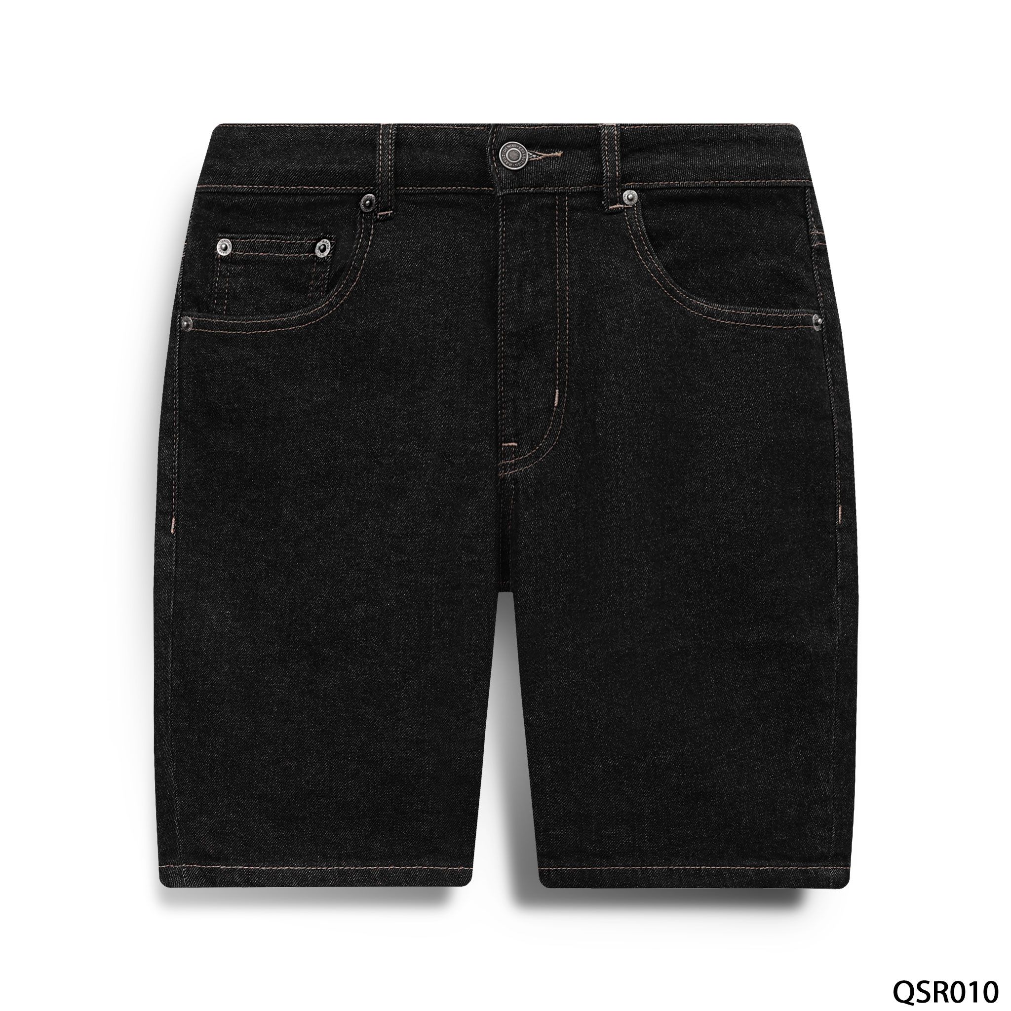 Quần short jean đen muối tiêu - 010 