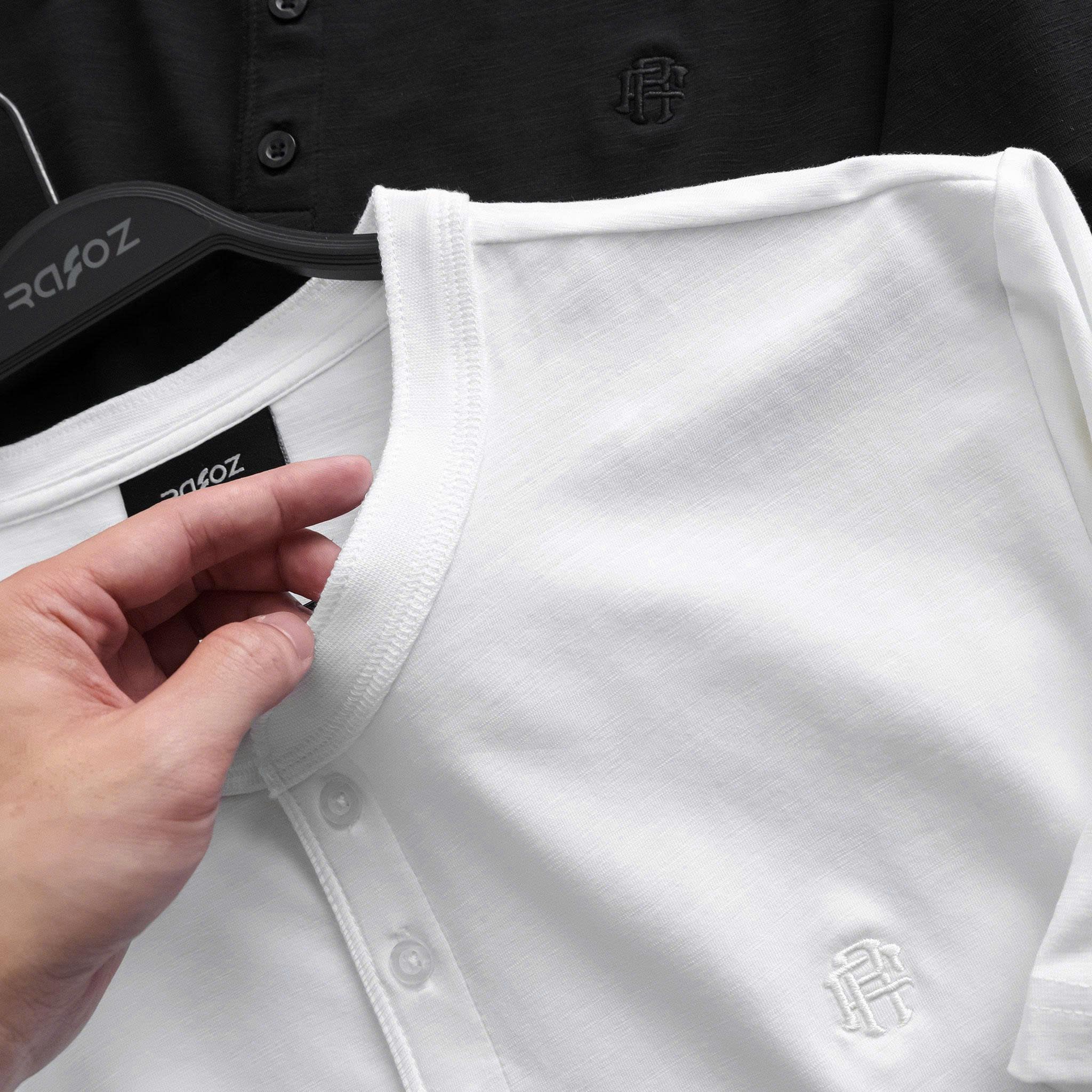  Áo thun henley RAFOZ Basic - 067 