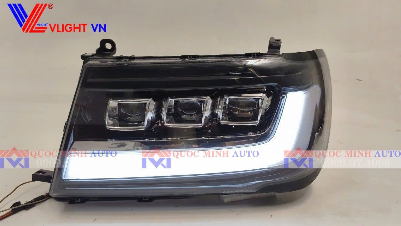  Đèn pha cho Toyota Landcruiser LC100 lên mẫu LC300  (1 bộ 2 cái gắn cho 1 xe) 