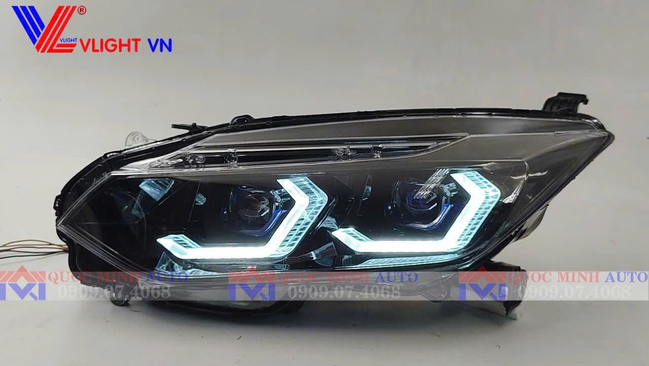  Đèn pha cho Honda City 2017 mẫu BMW full led (1 bộ 2 cái gắn cho 1 xe) 