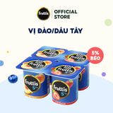  Sữa chua thanh trùng với đào và dâu tây Fruttis Creamy Delicacy 