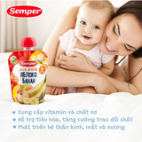  Trái cây nghiền Semper vi táo chuối 90g dành cho bé từ 6M 