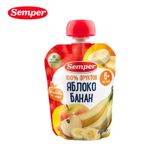  Trái cây nghiền Semper vi táo chuối 90g dành cho bé từ 6M 