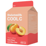  Thức Uống Sữa Chua Lên Men Đào Dalatmilk Cool C 450 ml 