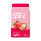  Thức Uống Sữa Chua Lên Men Dâu Dalatmilk Cool C 450 ml 