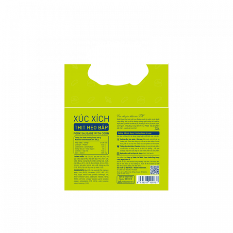  Xúc Xích Thịt Heo Bắp TH true FOOD 420 g 