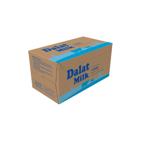 Thùng sữa Tươi Tiệt Trùng Ít Đường Dalatmilk 220ml 