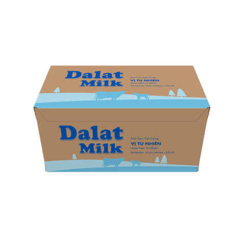  Thùng Sữa Tươi Tiệt Trùng Dalatmilk Vị Tự Nhiên 220ml 