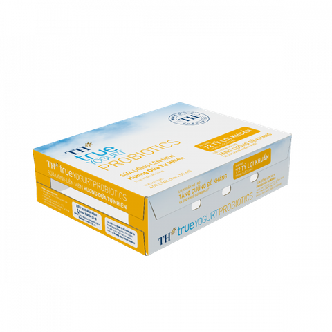  Thùng 48 hộp Sữa Uống Lên Men Hương Dứa Tự Nhiên TH true YOGURT PROBIOTICS 85 ml 