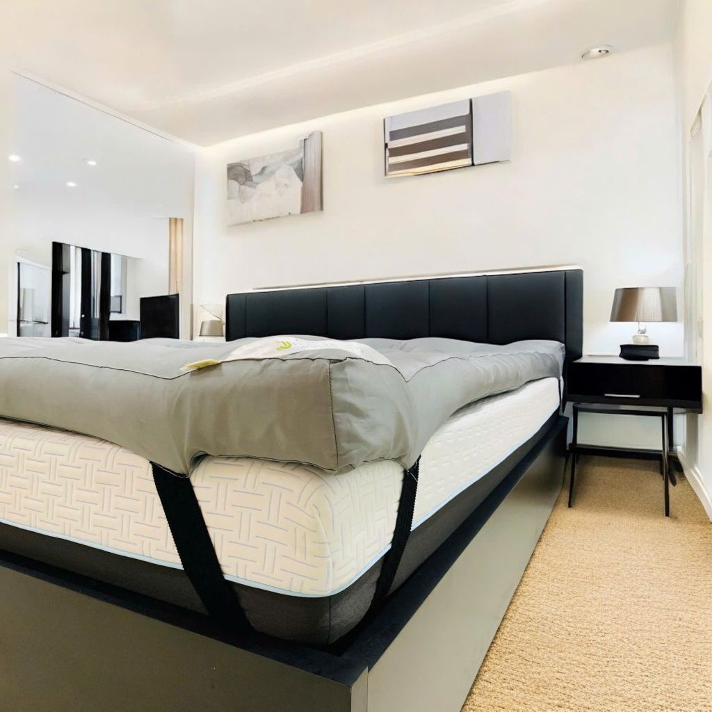 TOPPER LÓT NỆM MÀU XÁM