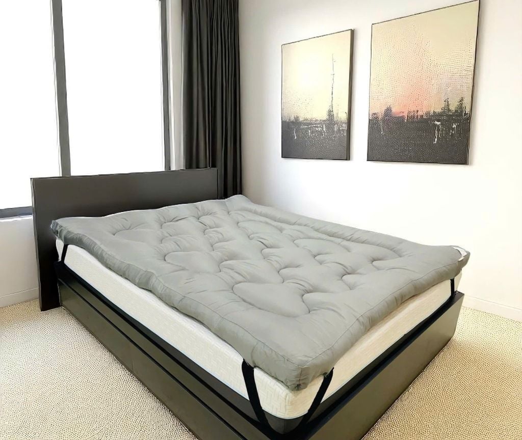 TOPPER LÓT NỆM MÀU XÁM