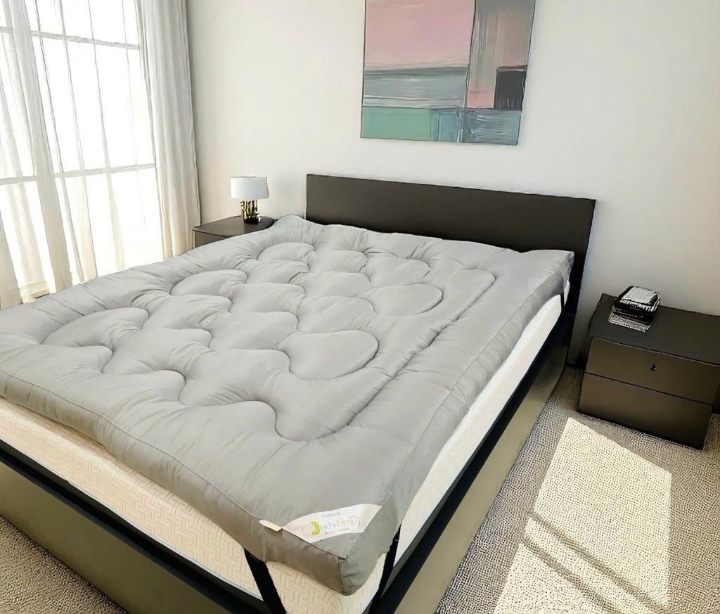 TOPPER LÓT NỆM MÀU XÁM