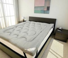 TOPPER LÓT NỆM MÀU XÁM