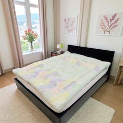 TOPPER LÓT NỆM MODAL LÁ XANH