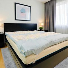 TOPPER LÓT NỆM MODAL HOA XANH