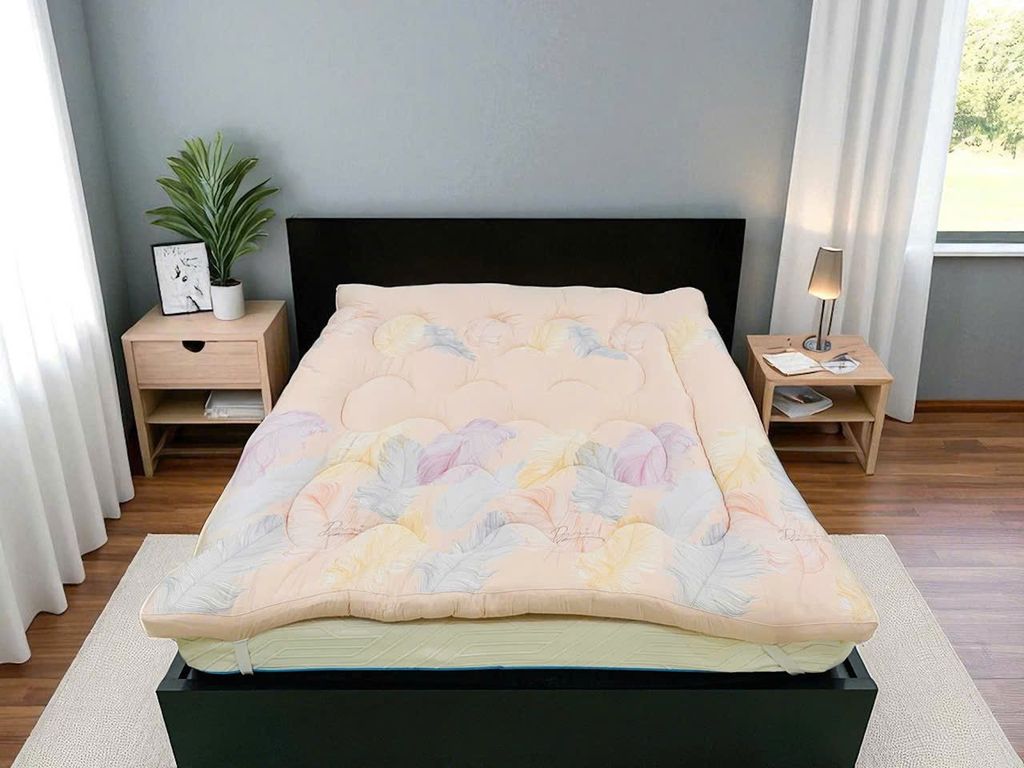 TOPPER LÓT NỆM MODAL LÁ HỒNG
