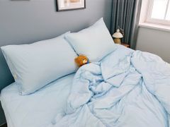 Ga giường vải LỤA LẠNH - MÀU TRƠN