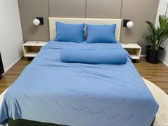 Ga giường vải LỤA LẠNH - MÀU TRƠN