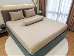 Ga giường vải LỤA LẠNH - MÀU TRƠN