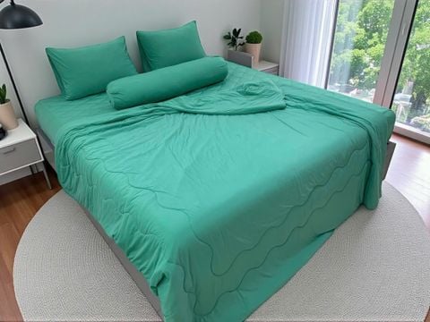 Ga giường vải LỤA LẠNH - MÀU TRƠN