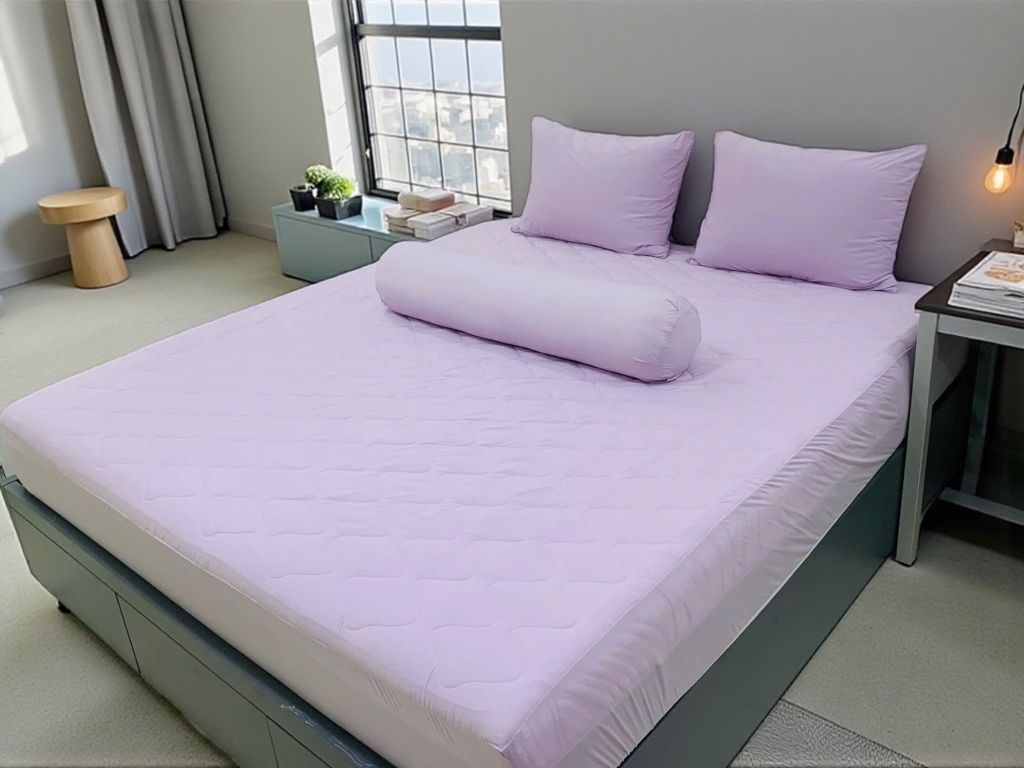 Ga giường vải LỤA LẠNH - MÀU TRƠN