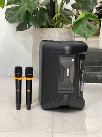  Loa xách tay CHENCO 08-PRO Bass 20 +3trebl, Cs 800w, Kèm 2 micro kim loại cao cấp, Hát hay 