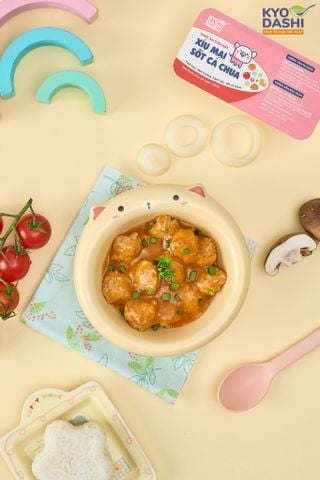  Xíu mại sốt cà chua 