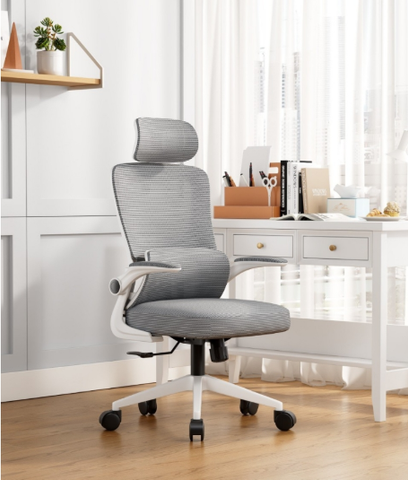  Ghế Công Thái Học TD418 – Tựa Đầu, 2 Lưng Đệm Lưới Đỡ Cột Sống, Tay Ghế Điều Chỉnh 