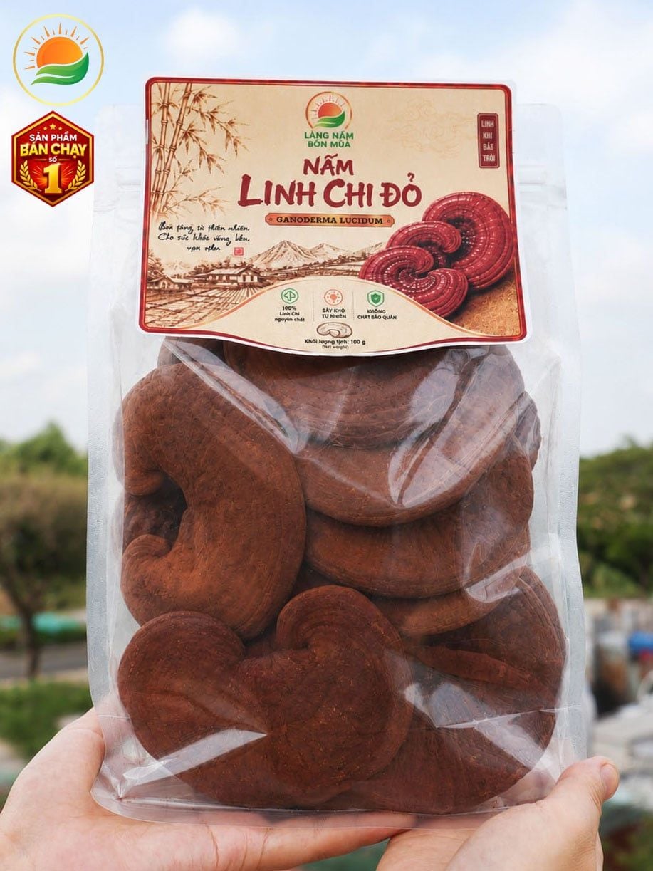 Nấm Linh Chi Đỏ Nguyên Tai Loại Đặc Biệt, Tai To, Dày, Chất Lượng Cao