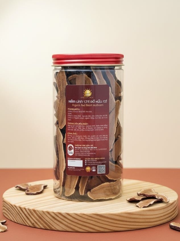 Nấm Linh Chi Đỏ - 100% Nấm Thiên Nhiên, Nguyên Chất, Dược Tính Tối Ưu