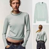  Áo ZARA tiffany blue knit 0830188 đang chờ về 