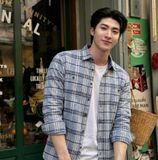  Áo sơ mi nam kẻ sọc 0528184 G11T3T 